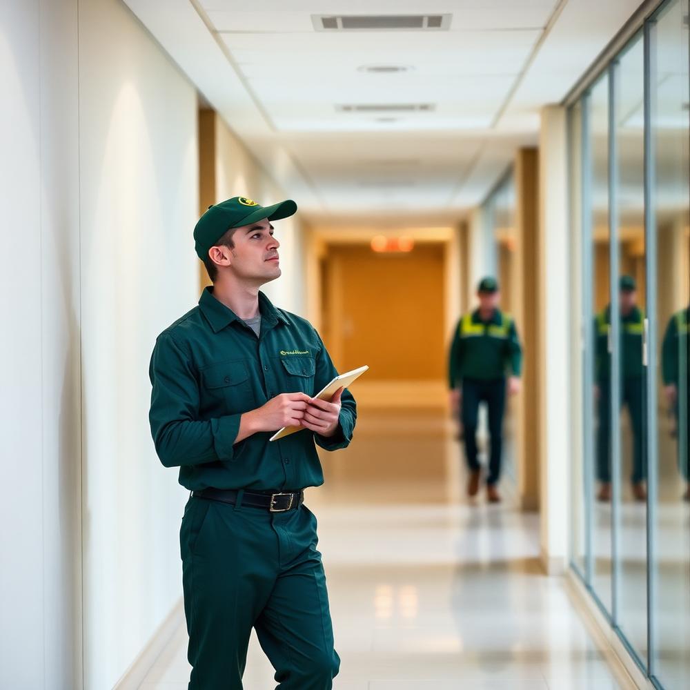 Servicemedarbejder i erhvervsejendom i Aarhus